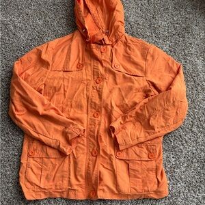 Lands' End Orange Hooded Jacket